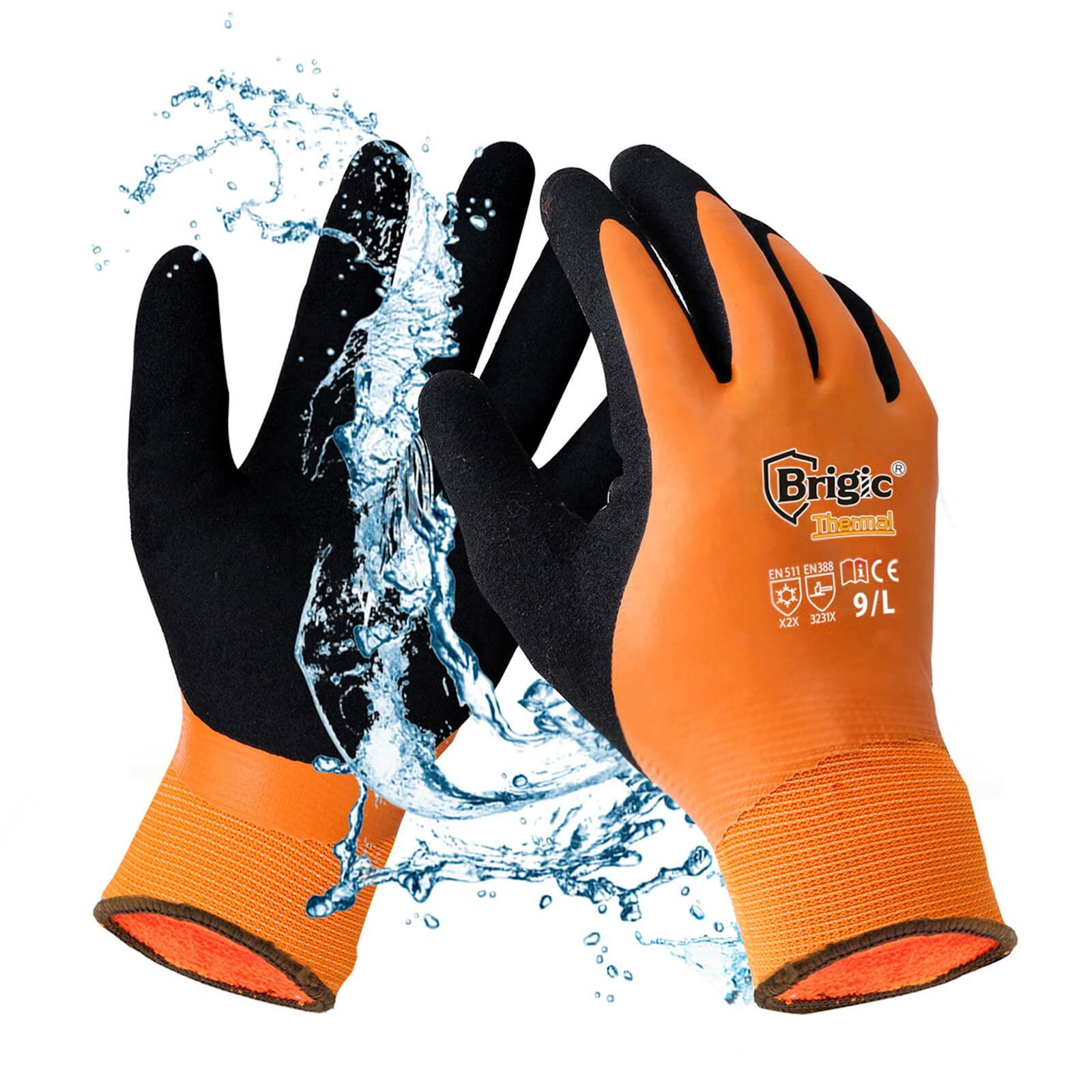 Brigic Waterproof Insulated Winter Work Gloves Men XXL 1 Pair Size XXL