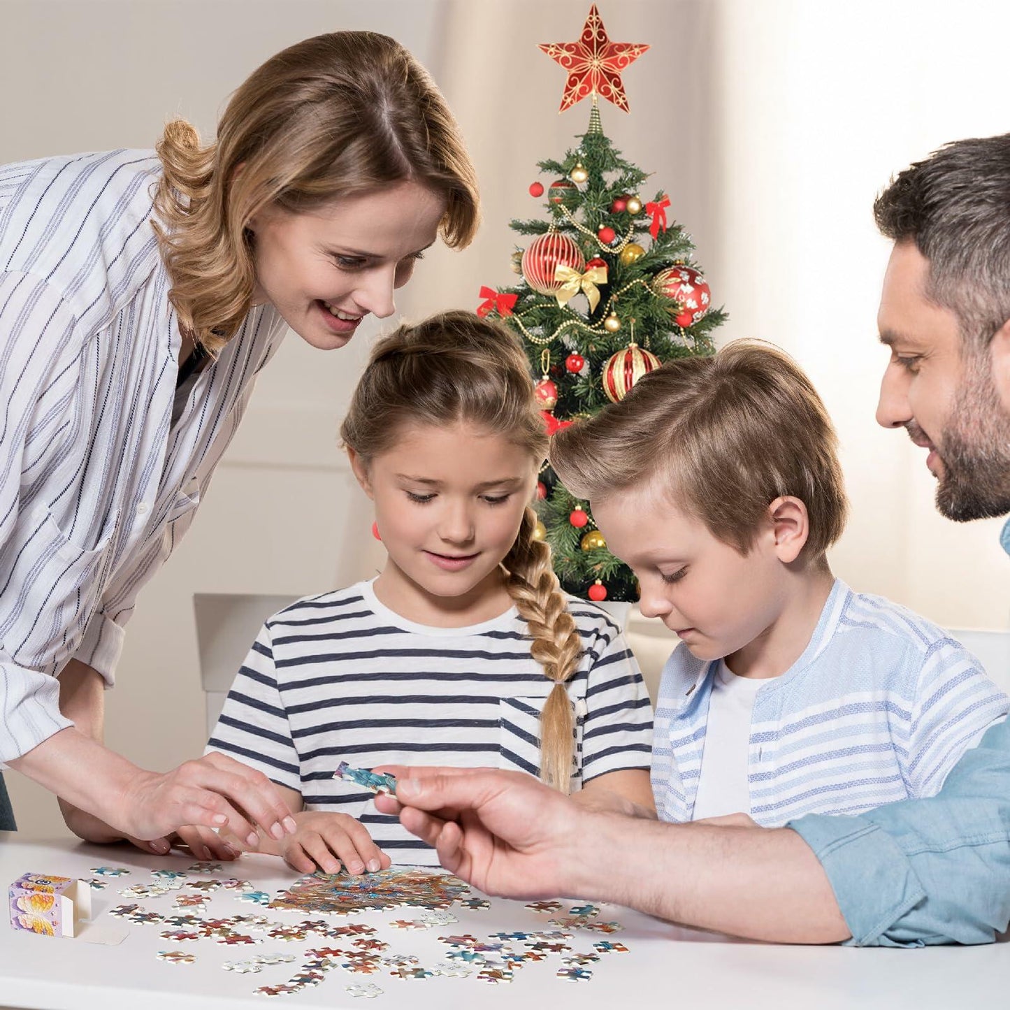 Advent Calendar Puzzle 2024 3D Animal Jigsaw 1008 Pieces Christmas Countdown