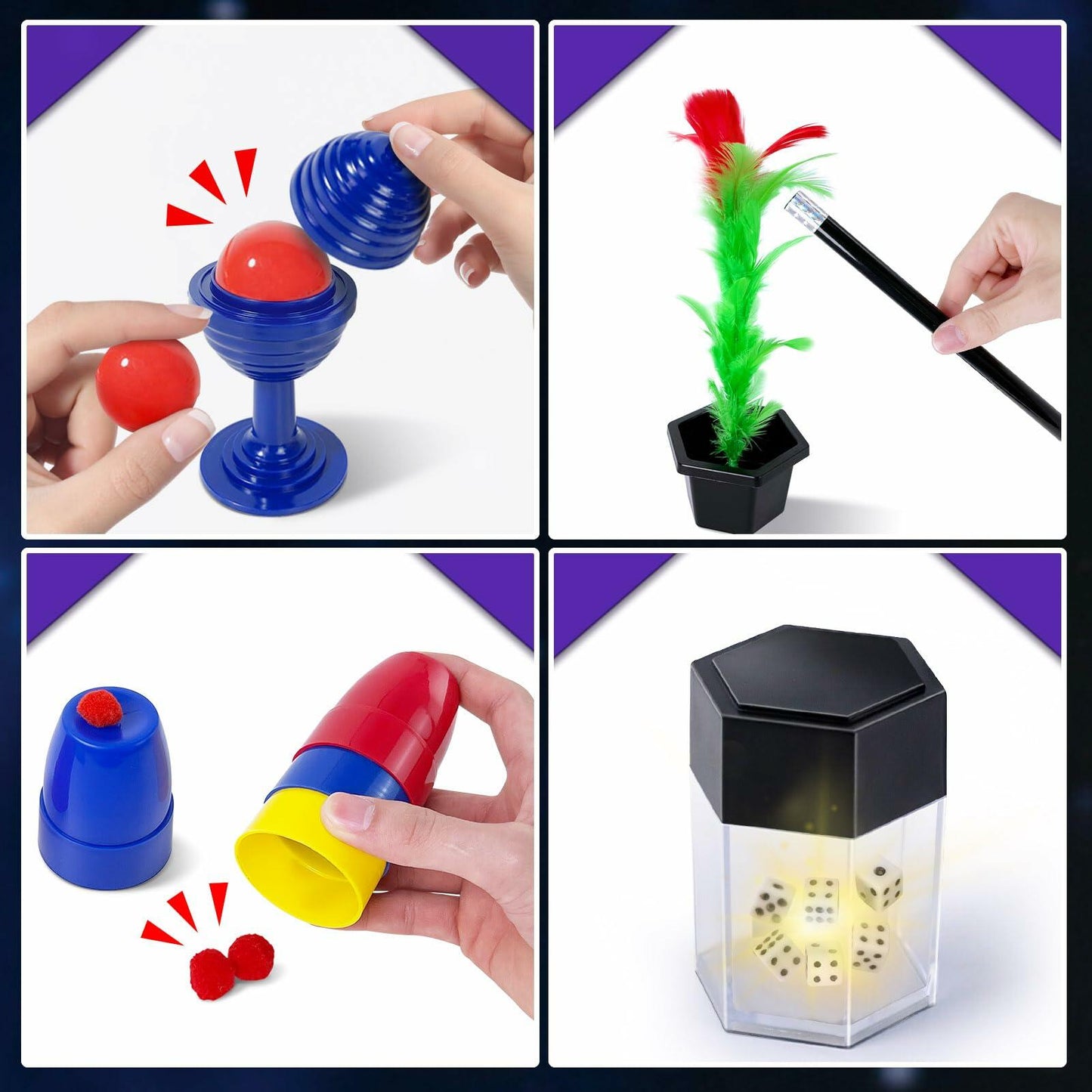 Heyzeibo Magic Set Magic Tricks Kit for Kids Ages 6-12 Beginner Fun Gift