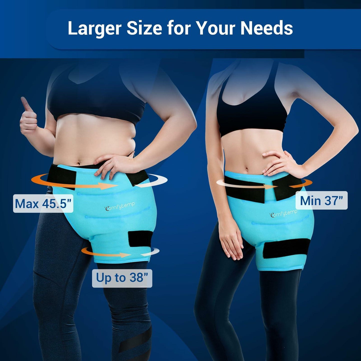 Comfytemp Hip Ice Pack Wrap S/M Reusable Gel Cold Therapy for Pain Relief