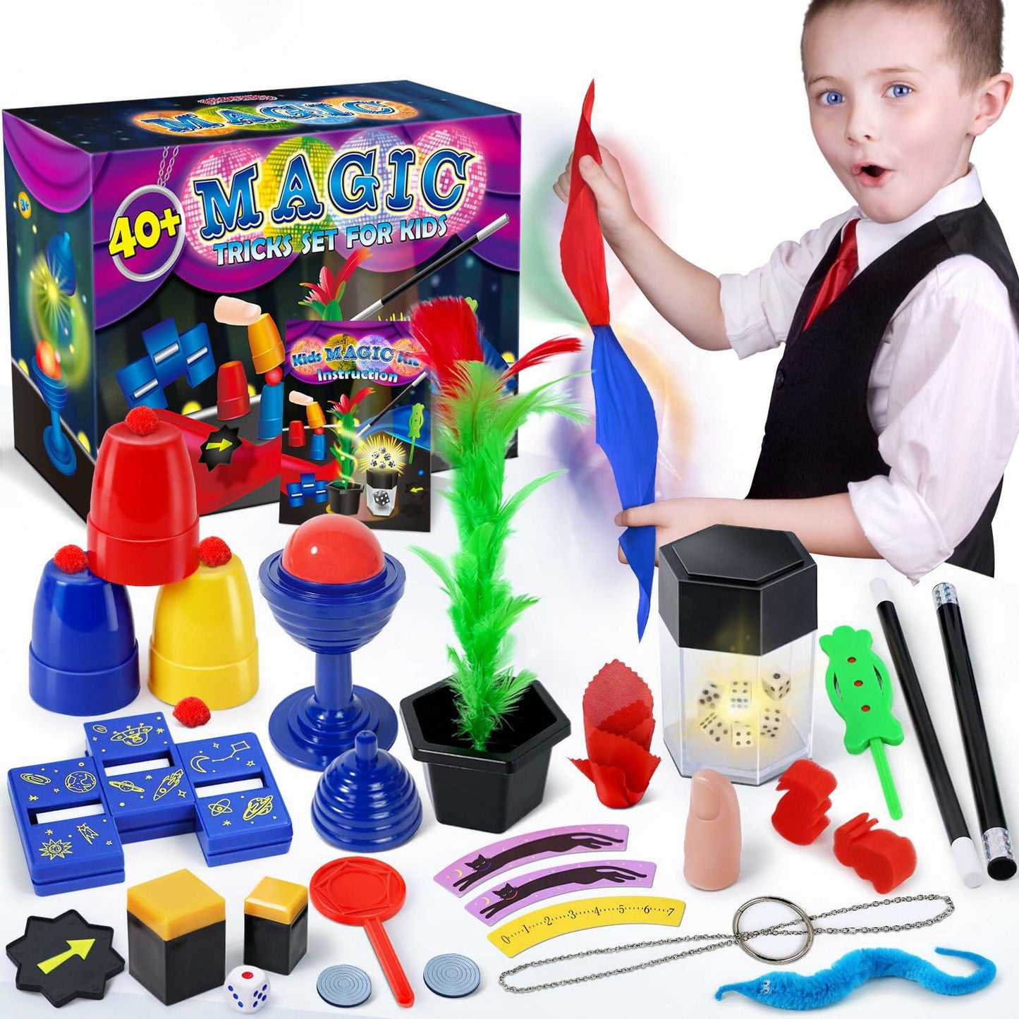 Heyzeibo Magic Set Magic Tricks Kit for Kids Ages 6-12 Beginner Fun Gift
