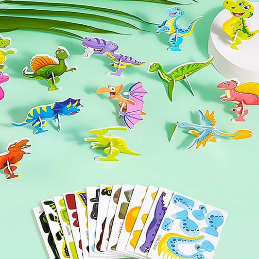 25Pcs Educational 3D Cartoon Puzzle Toys for Kids Birthday Gift