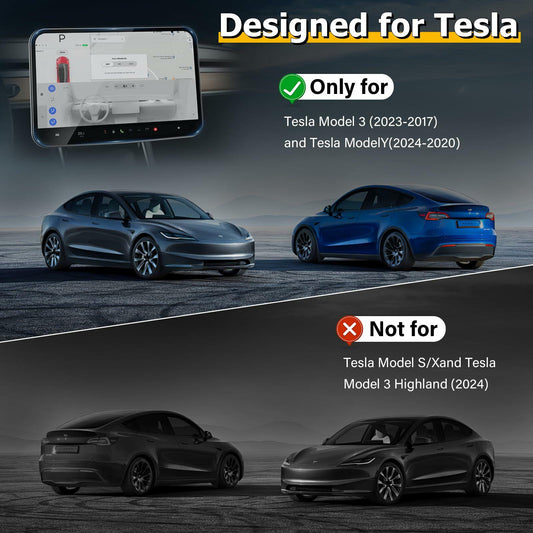 beenxmyy Tesla Model Y/3 Tempered Glass Screen Protector 15" Dark Gray