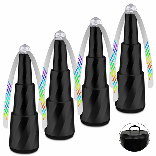 EaseHive 4 Pack Portable Battery Powered Fly Table Fans for Outdoor Use