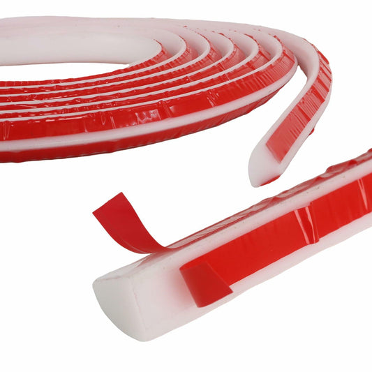 Flexible Quarter Round Molding 118 Inch Peel and Stick Wall Trim White