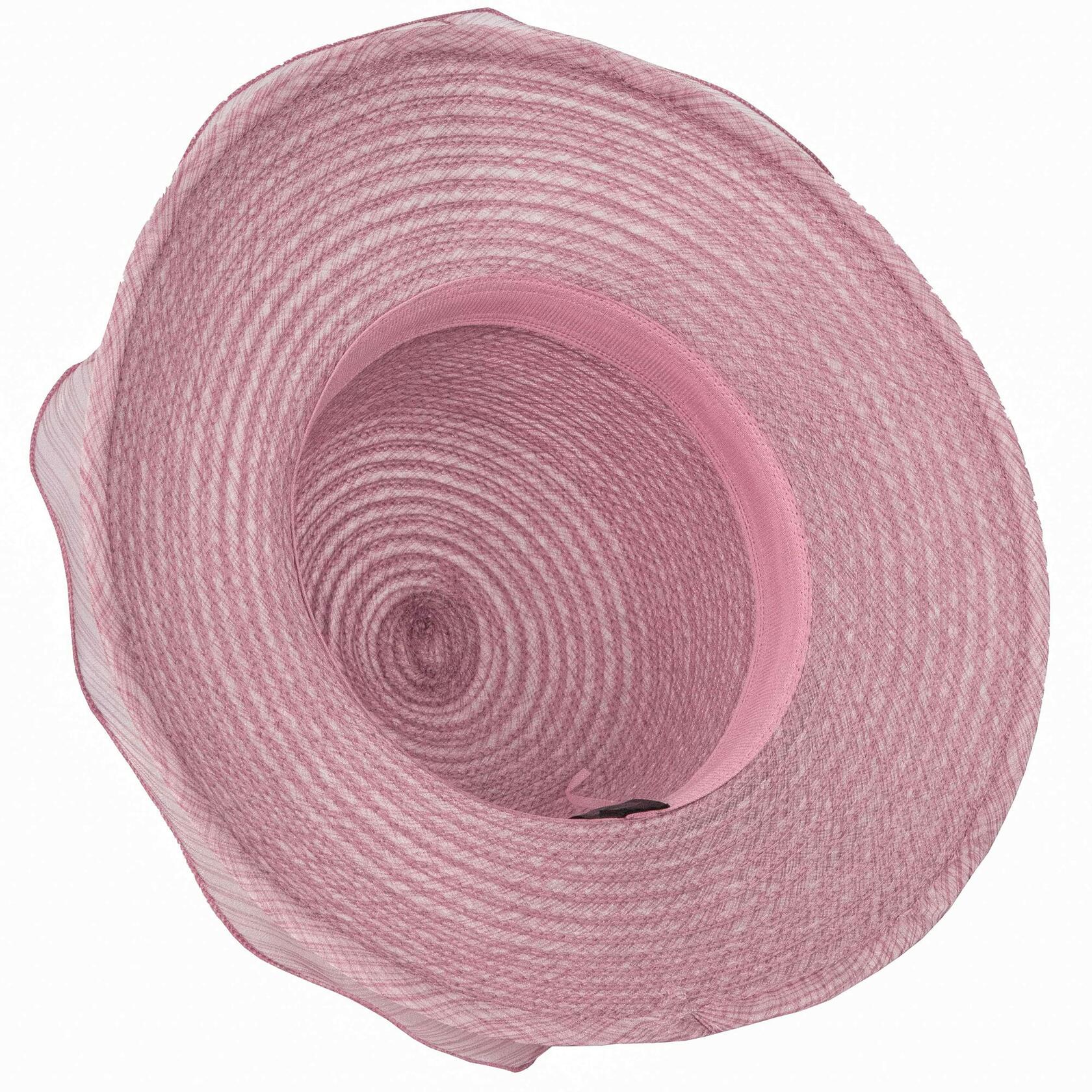 Kentucky Women Fascinator Organza Flower Derby Straw Hat Light Purple