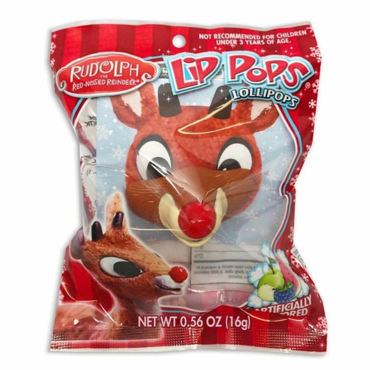 Flix Candy Lil Pops Lollipops Rudolph Red-Nosed Reindeer Bag 0.56oz (16g)