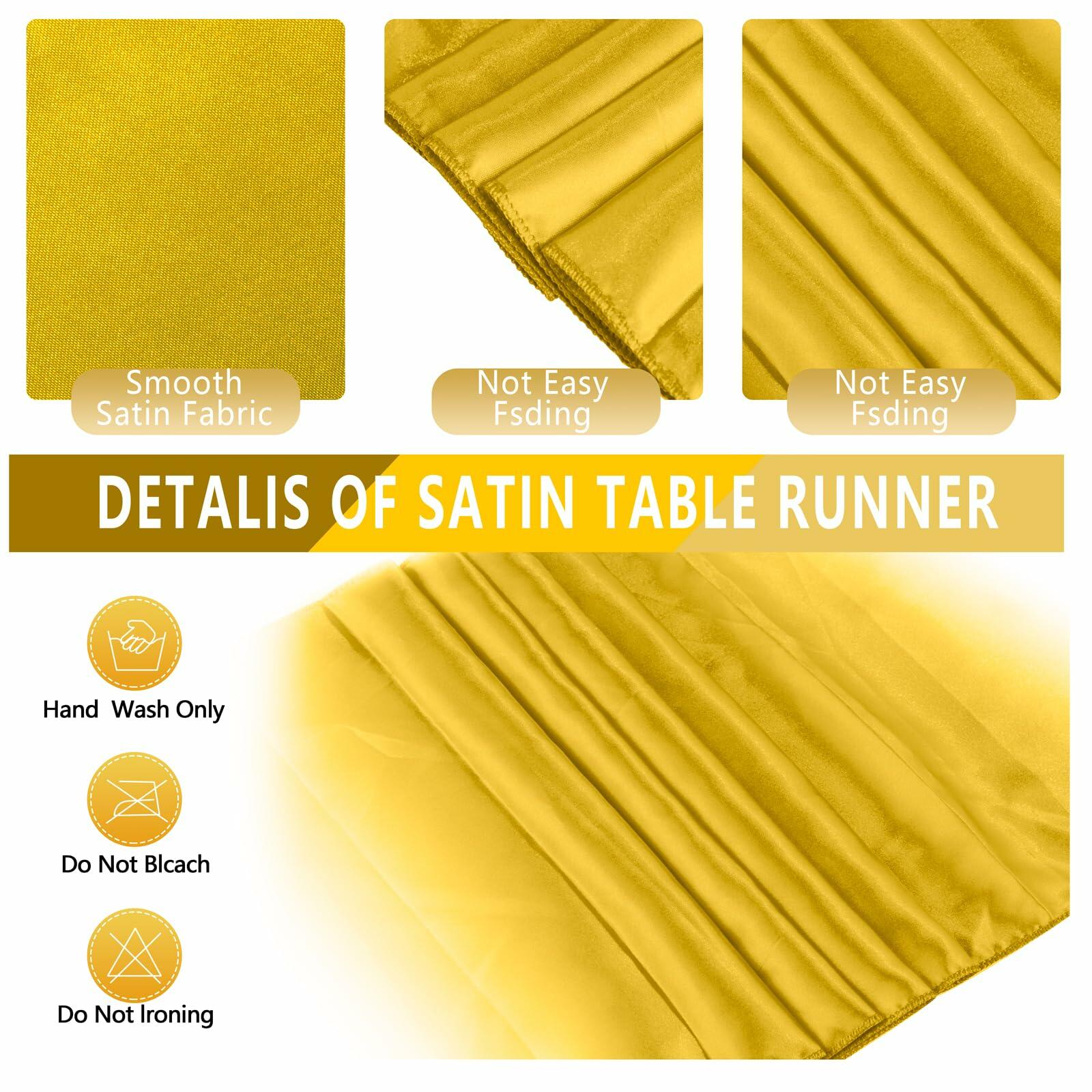 WDF 16Pack Blue Gold Plastic Tablecloths 54x108in & Runners 12x108in