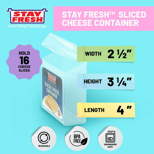 Stay Fresh Cream Cheese Container Clear Plastic BPA Free Dishwasher Safe