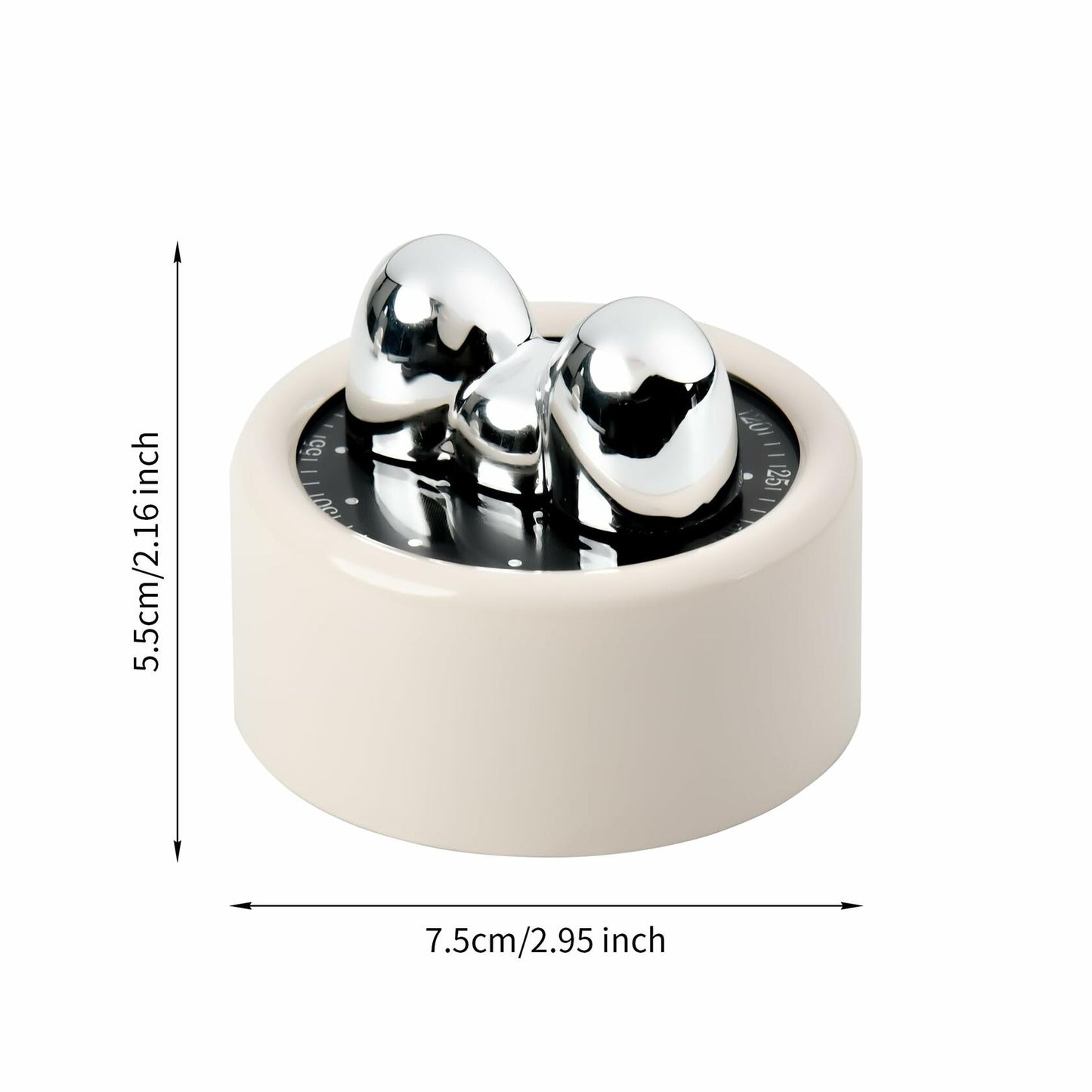 HOHOLEU 60-Minute Visual Mechanical Timer for Cooking Classroom Baking 1 pcs