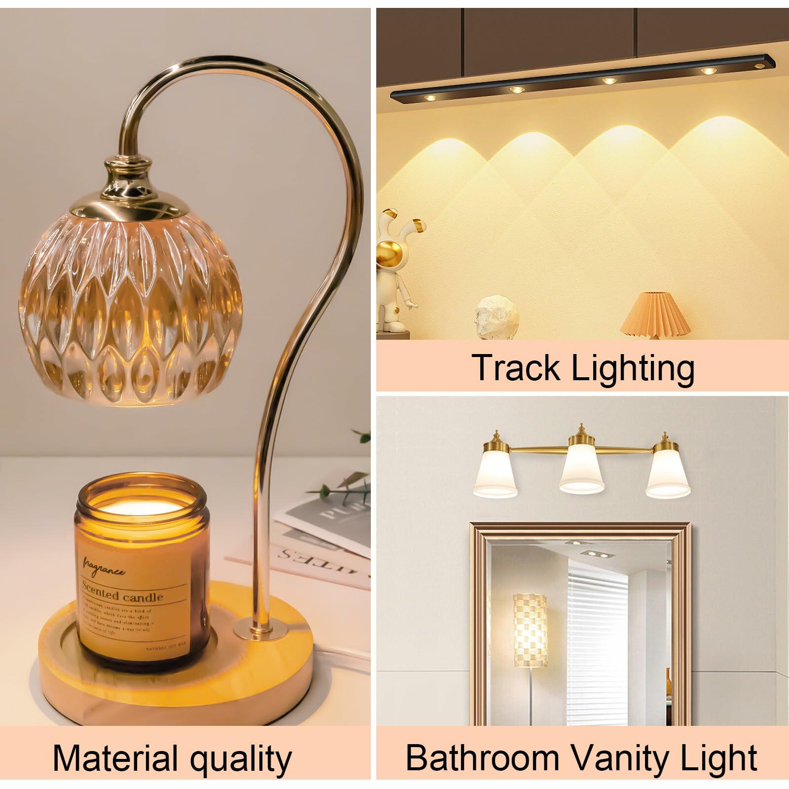 CODMETQL Electric Candle Warmer Lamp with Timer and Dimmable Feature