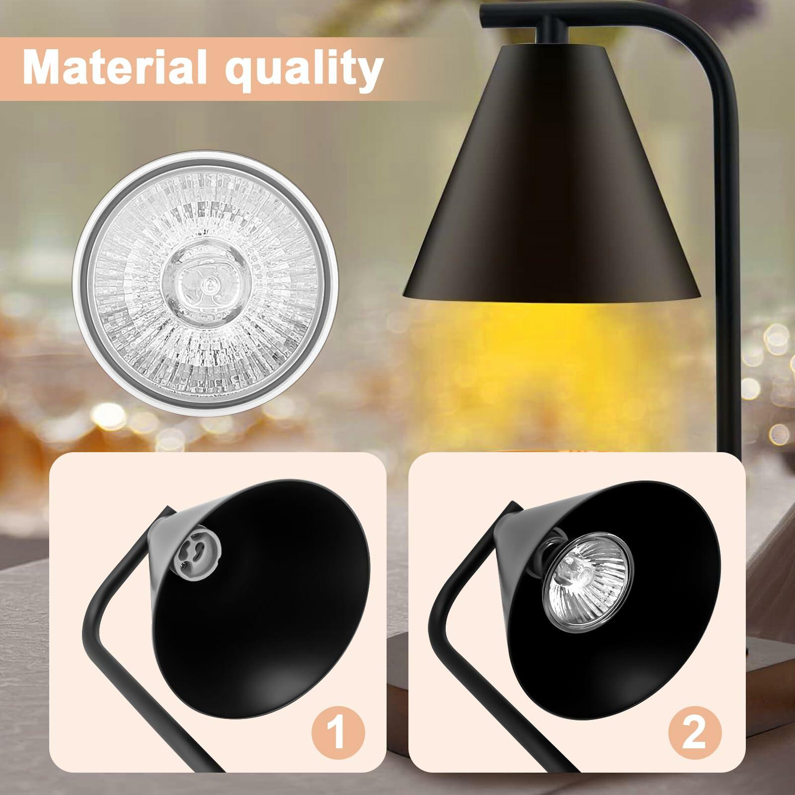 CODMETQL Electric Candle Warmer Lamp with Timer and Dimmable Feature