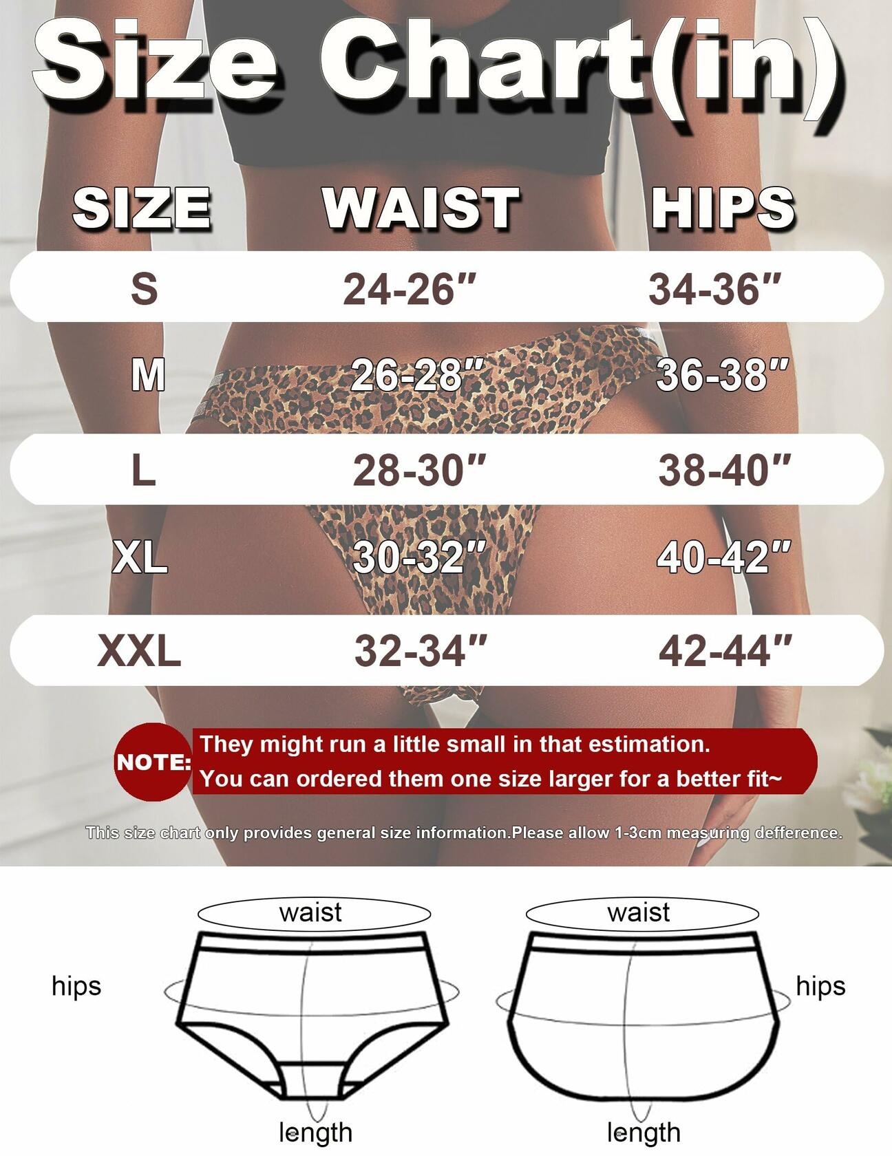 KIRIVOO Women's Leopard Print Low Cut Bikini Panties Seamless S