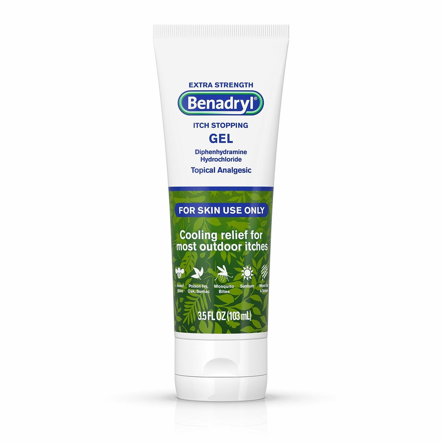 Benadryl Extra Strength Itch Stopping Gel 3.5oz Pack of 8