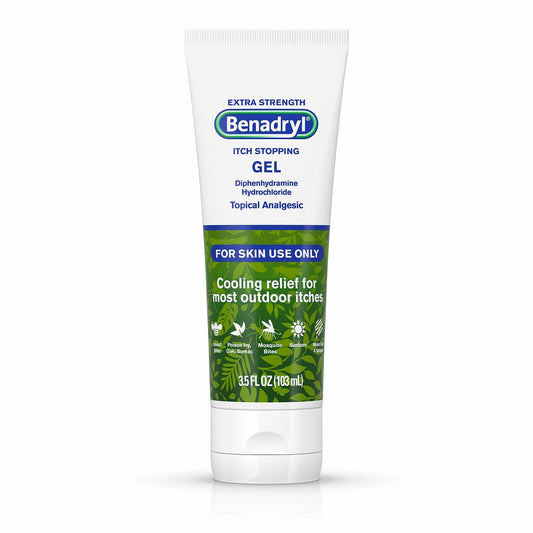 Benadryl Extra Strength Itch Stopping Gel 3.5oz Pack of 8