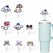 GOTHLO 8pcs Kids Straw Cover Cap for Stanley Cup 30&40 Oz 0.4in 10mm