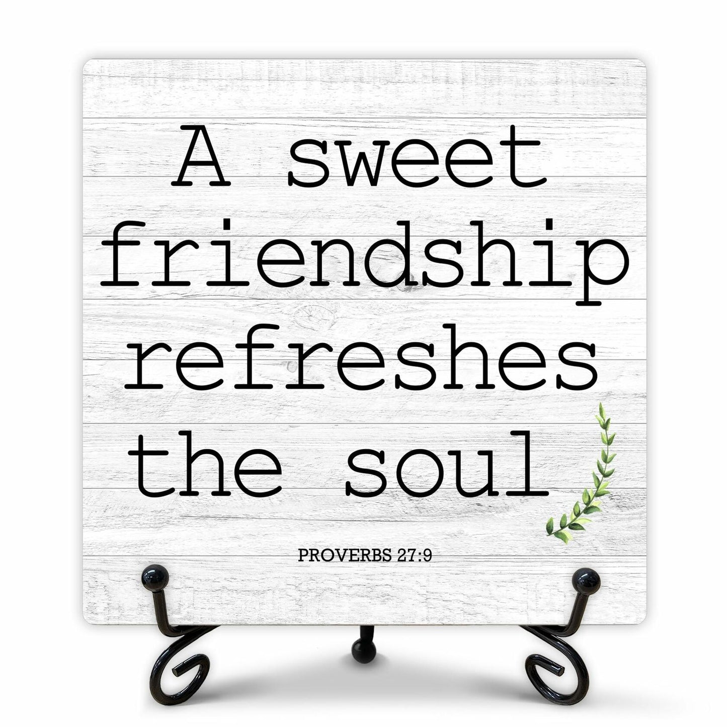 Funny Desk Decor Friendship Sign Home Office Shelf Decoration 5x5 Inches