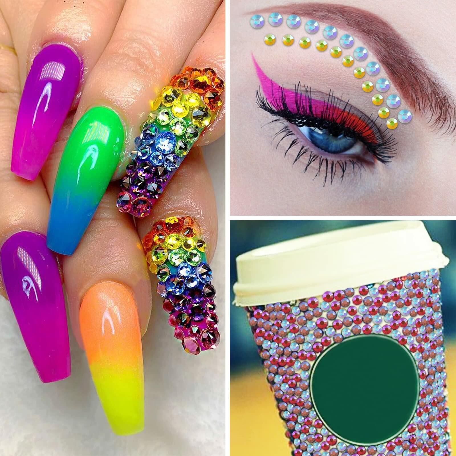 AB Rhinestones 4mm Flatback Jelly & Clear Pink 3000pcs Craft Gems