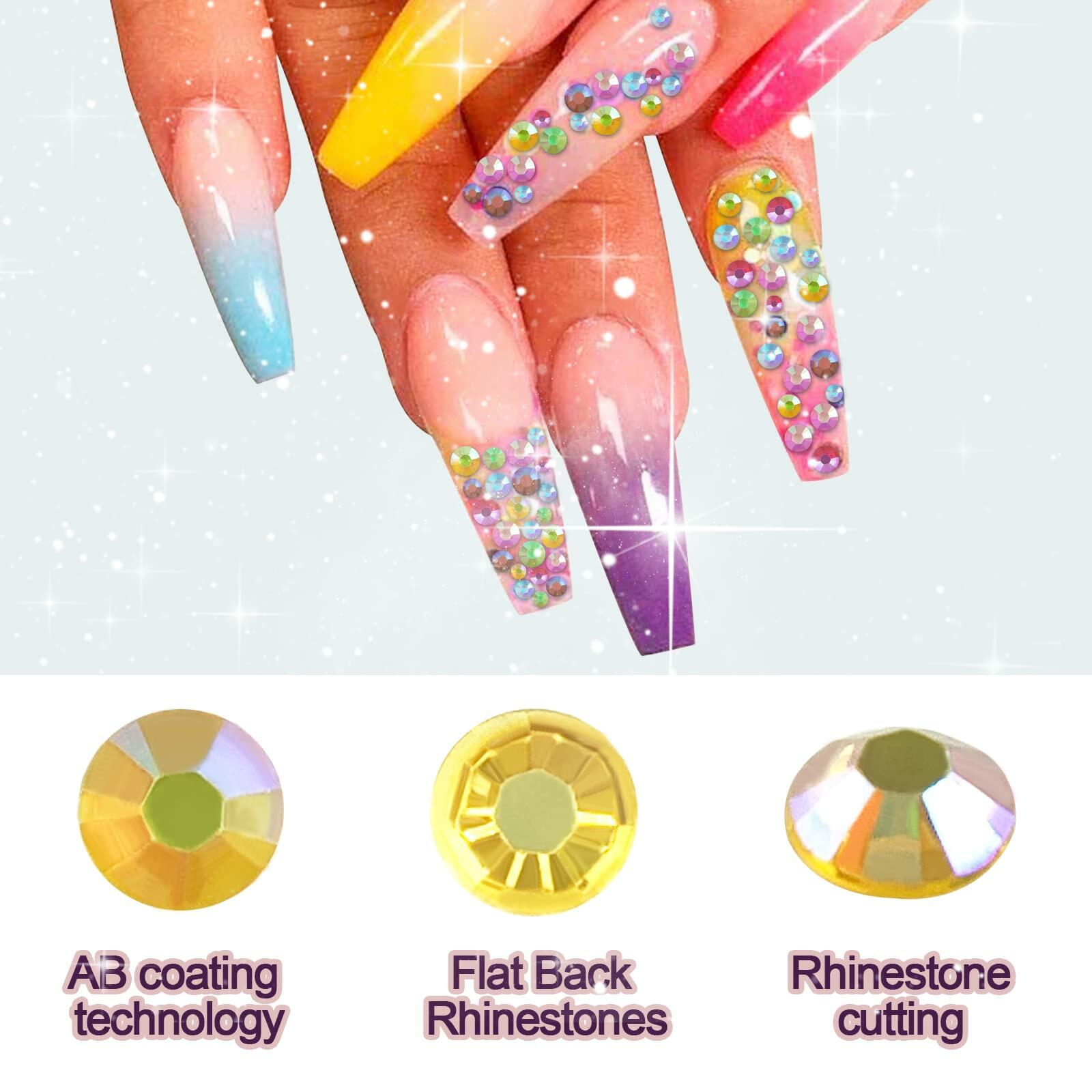 AB Rhinestones 4mm Flatback Jelly & Clear Pink 3000pcs Craft Gems