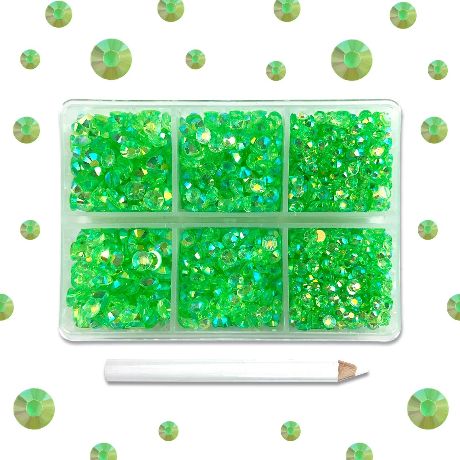 AB Rhinestones 4mm Flatback Jelly & Clear Pink 3000pcs Craft Gems