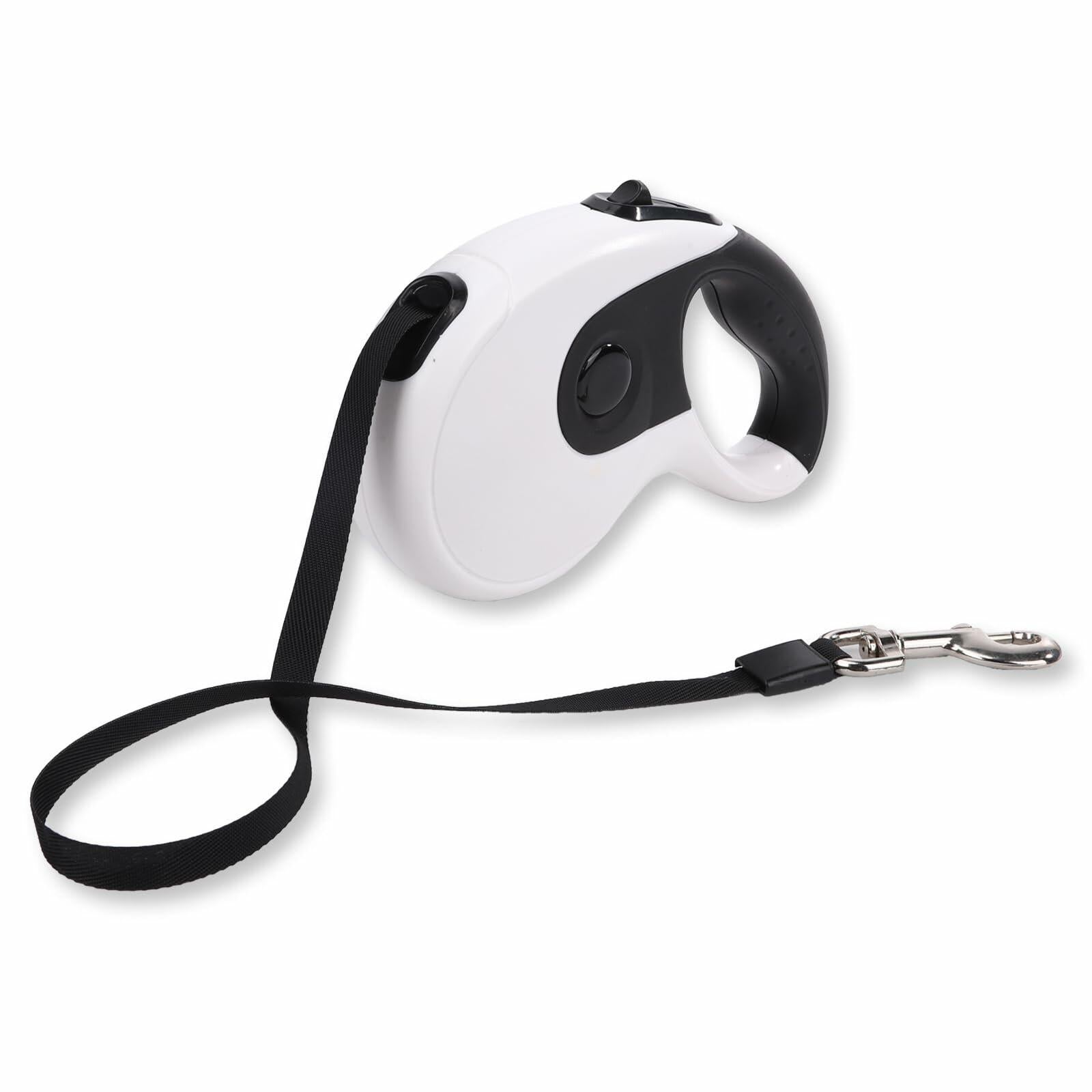 Retractable Dog Leash Heavy Duty 16ft Reflective Nylon Tape Orange 88lbs