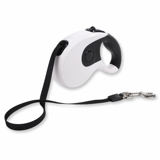 Retractable Dog Leash Heavy Duty 16ft Reflective Nylon Tape Orange 88lbs