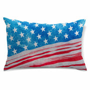 CHANGE MOORE 4th of July Patriotic Throw Pillow Cover 20x12 USA 1pcs