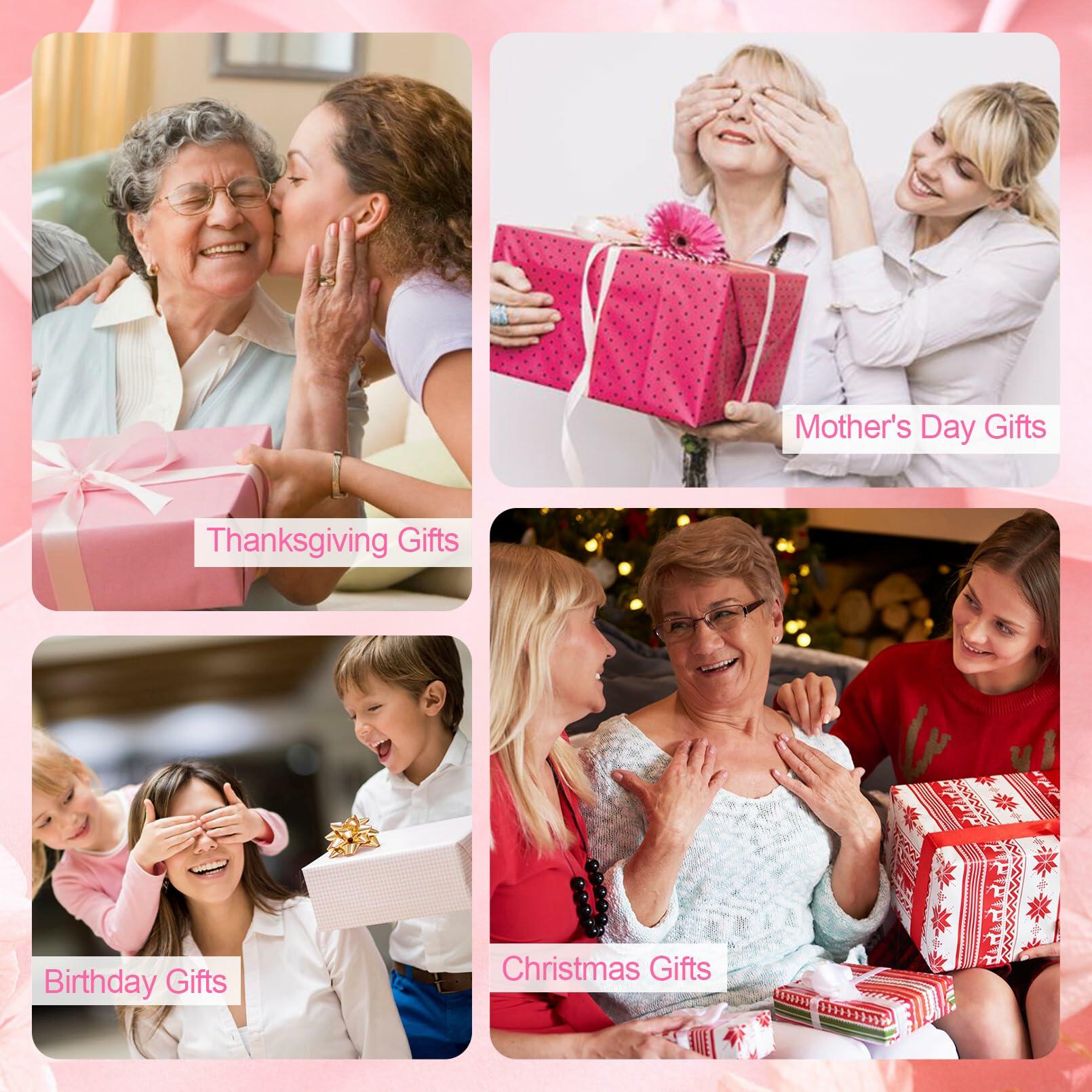 KUIRAN Canvas Tote Bag for Mom Hospital Shopping Beach Gifts from Family