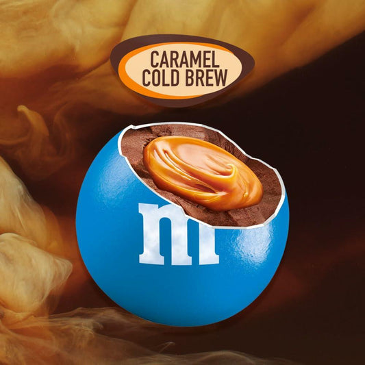 BestBy08/25 M&M'S Caramel Cold Brew Chocolate Candy Sharing Size 9.05oz Bag