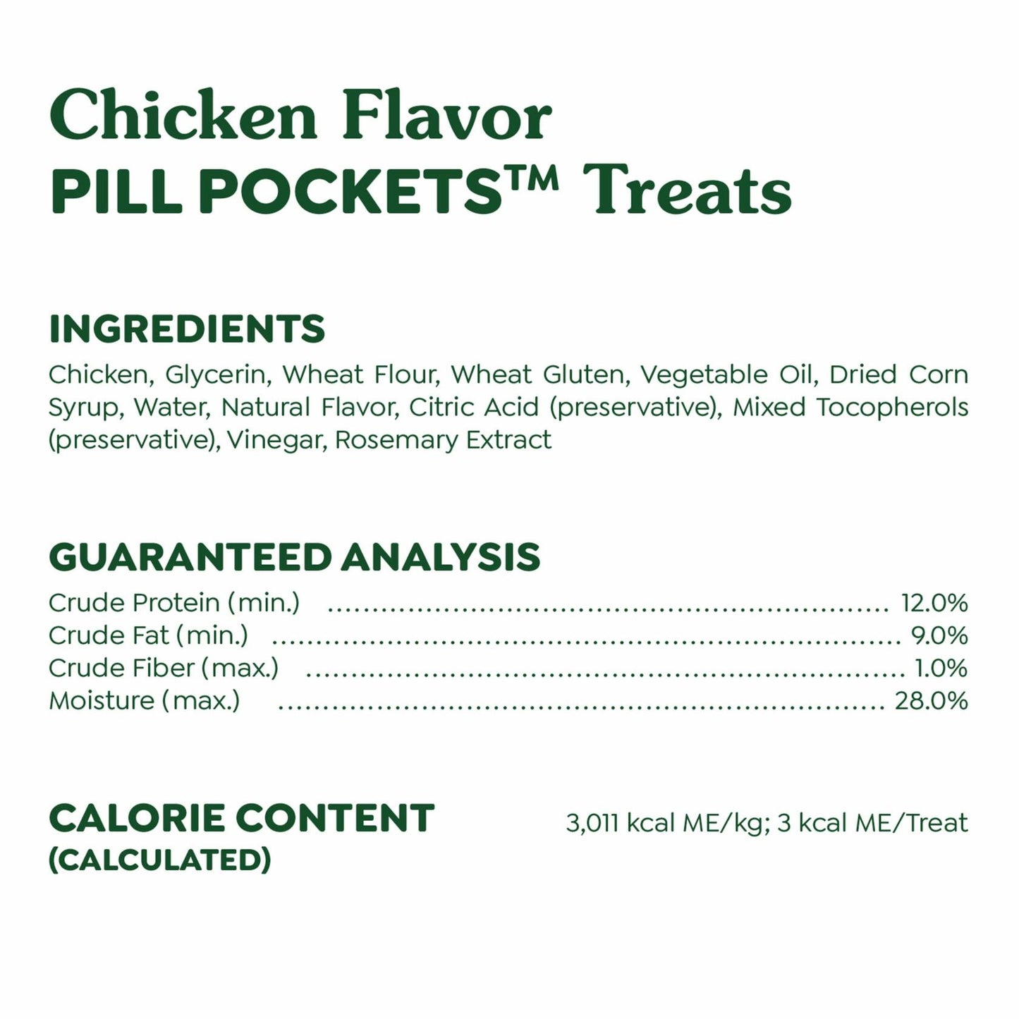 BestBy07/25 Greenies Feline Pill Pockets Cat Treats Chicken Flavor 3oz 85ct