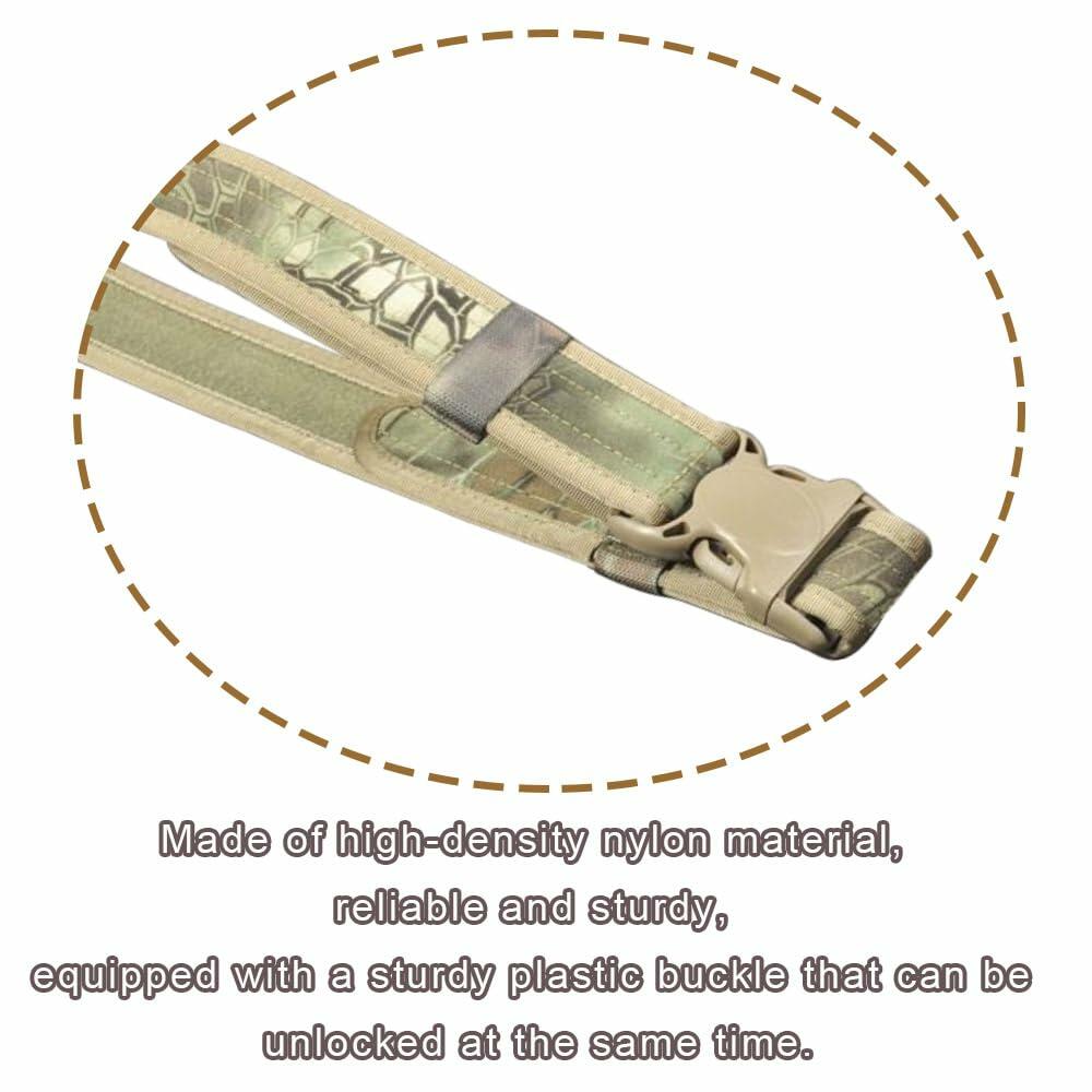 Camo Belt Men Outdoor Sports Quick Release Tactical Pants Belt Python Khaki