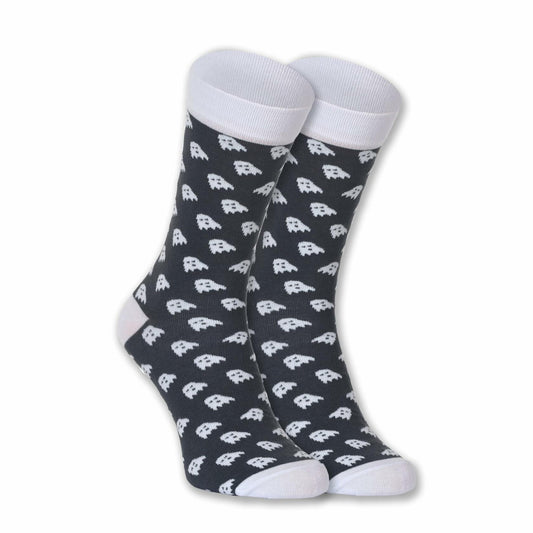 Euroscarves Casual Socks Ghost US 8-11 Regular Size