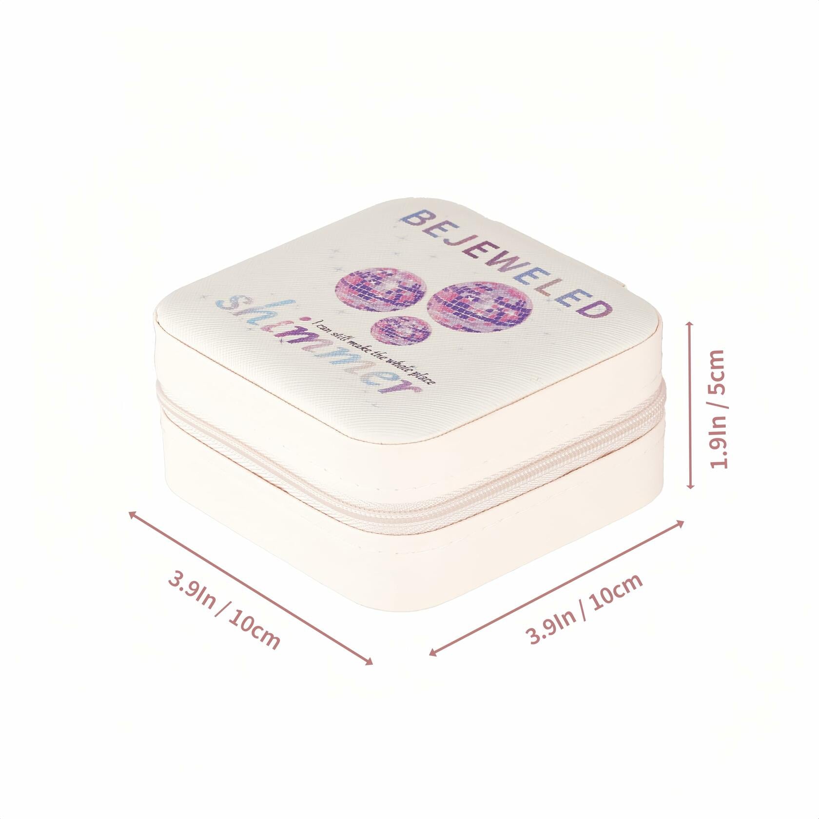 Sincerez Jewelry Box Small Portable Organizer for Rings Necklaces