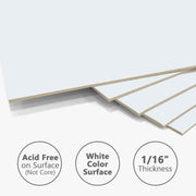 Somime 10 Pack 5x7 White Picture Mats with Backing Acid Free Photo Boards