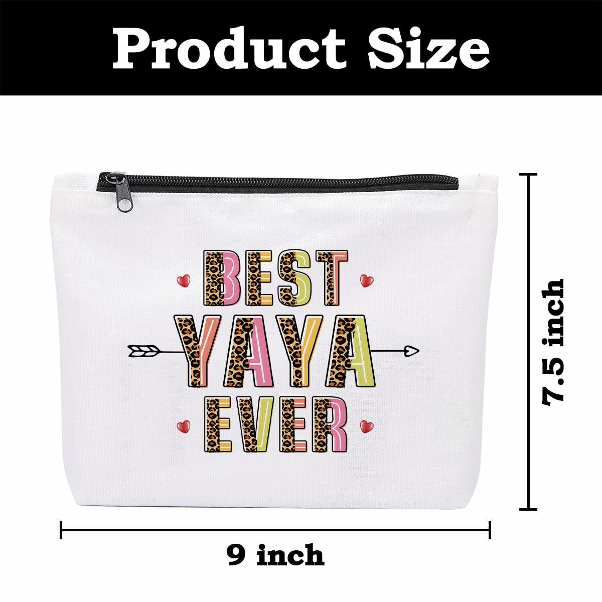 KongMoTree YaYa Grandma Makeup Cosmetic Bag Travel Organizer 9x7x2 inch