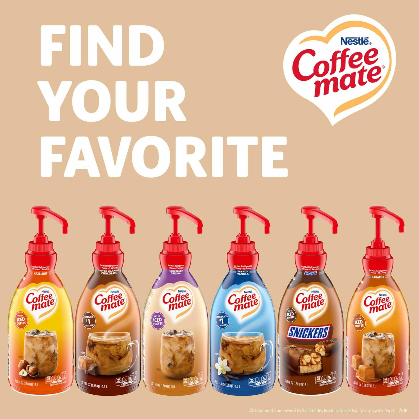 BestBy07/25/25 Nestle Coffee mate Sweetened Original Liquid Creamer 50.7oz