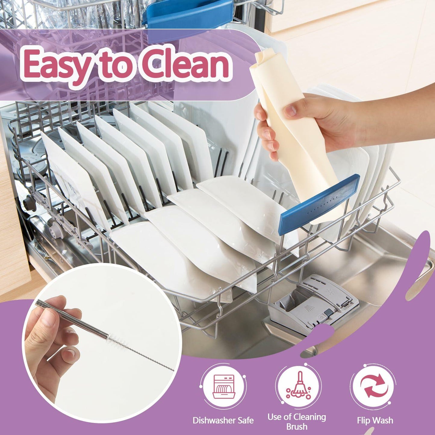 LittleHugs Silicone 2-in-1 Cup for Stanley Cup 40oz Cream Double Drinks Bag