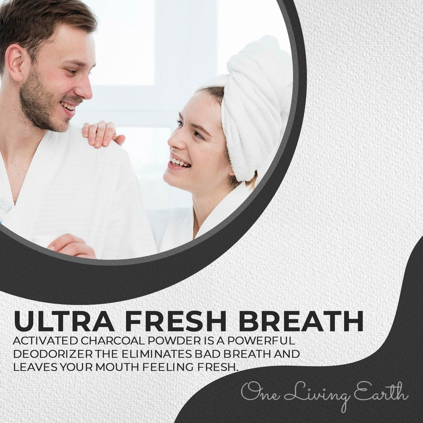 BestBy01/25 Activated Charcoal Powder Teeth Whitener with Bamboo Toothbrush USA