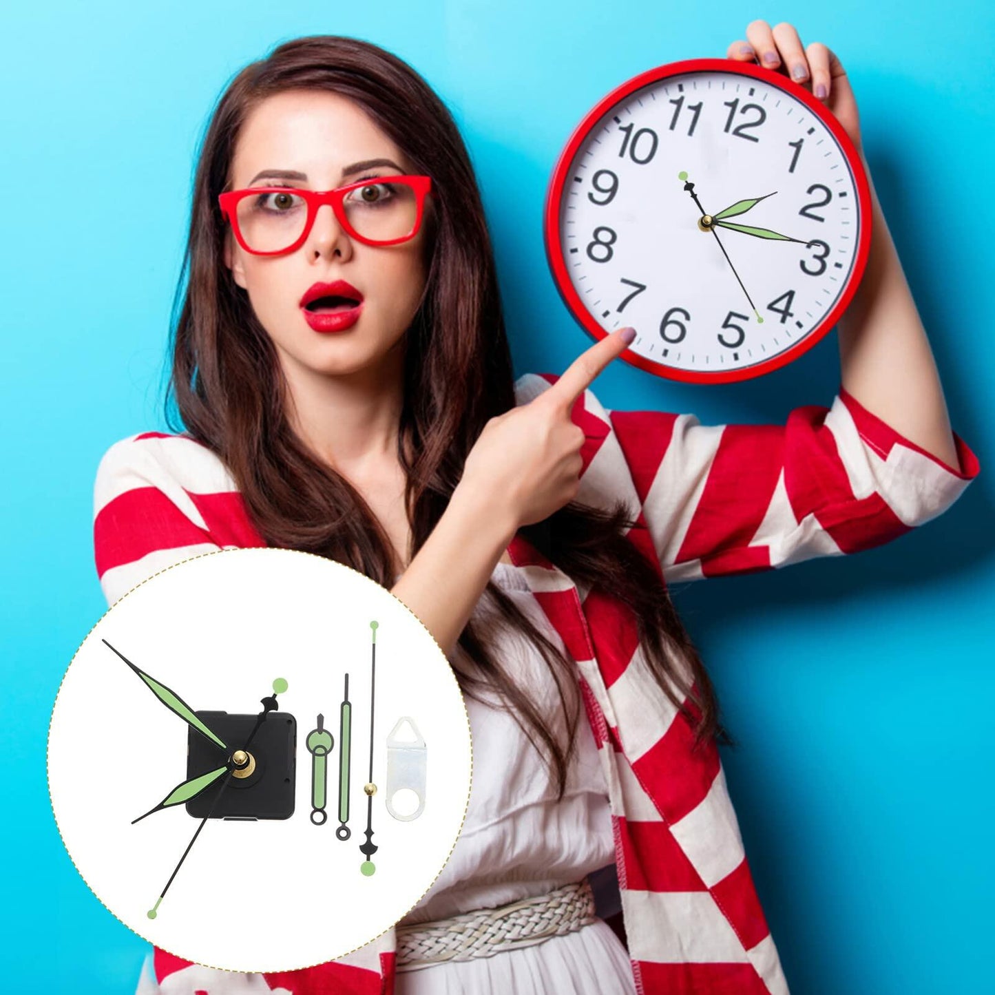 DIY Clock Kit Silent Movement Motor Battery Operated Lightweight Hands Motor