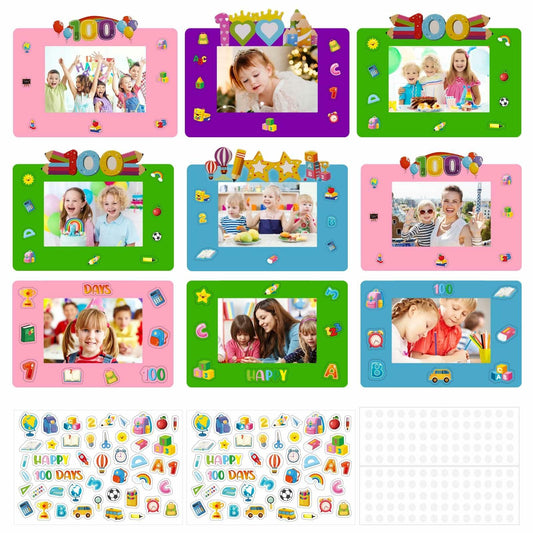 VIKILON 24 Pack Paper Picture Frames Kids Craft Kits School Classroom Fun
