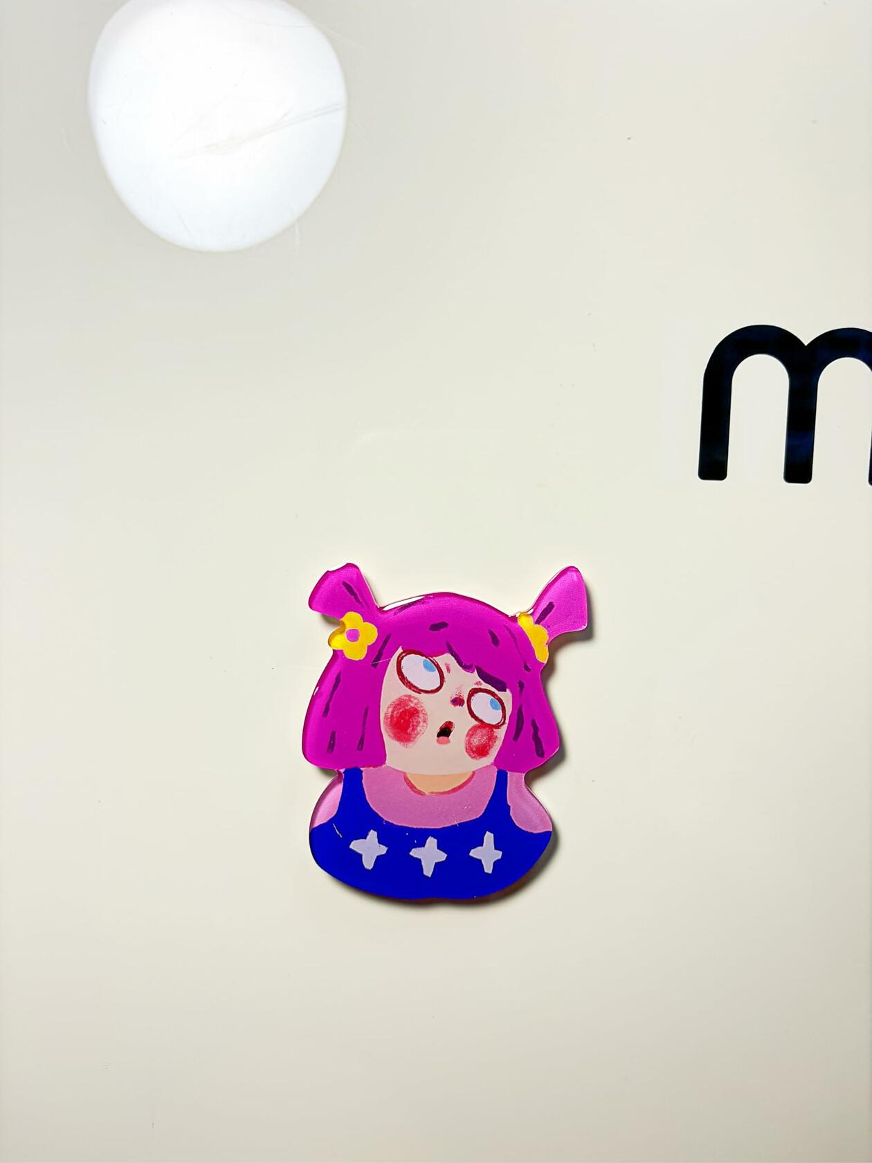 chanseens Cute Fridge Magnet Sticker Roll One's Eye for Kitchen Office Home
