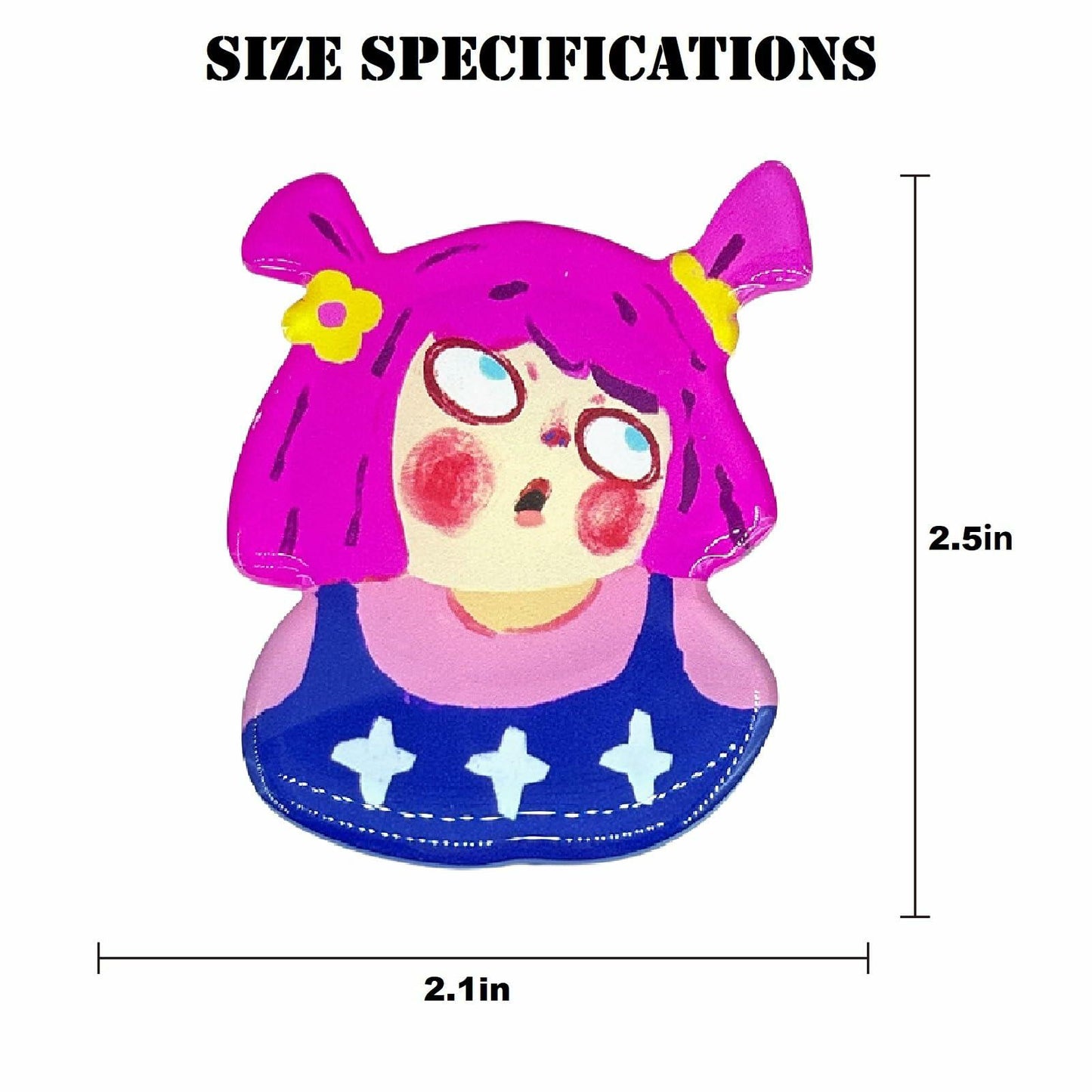 chanseens Cute Fridge Magnet Sticker Roll One's Eye for Kitchen Office Home