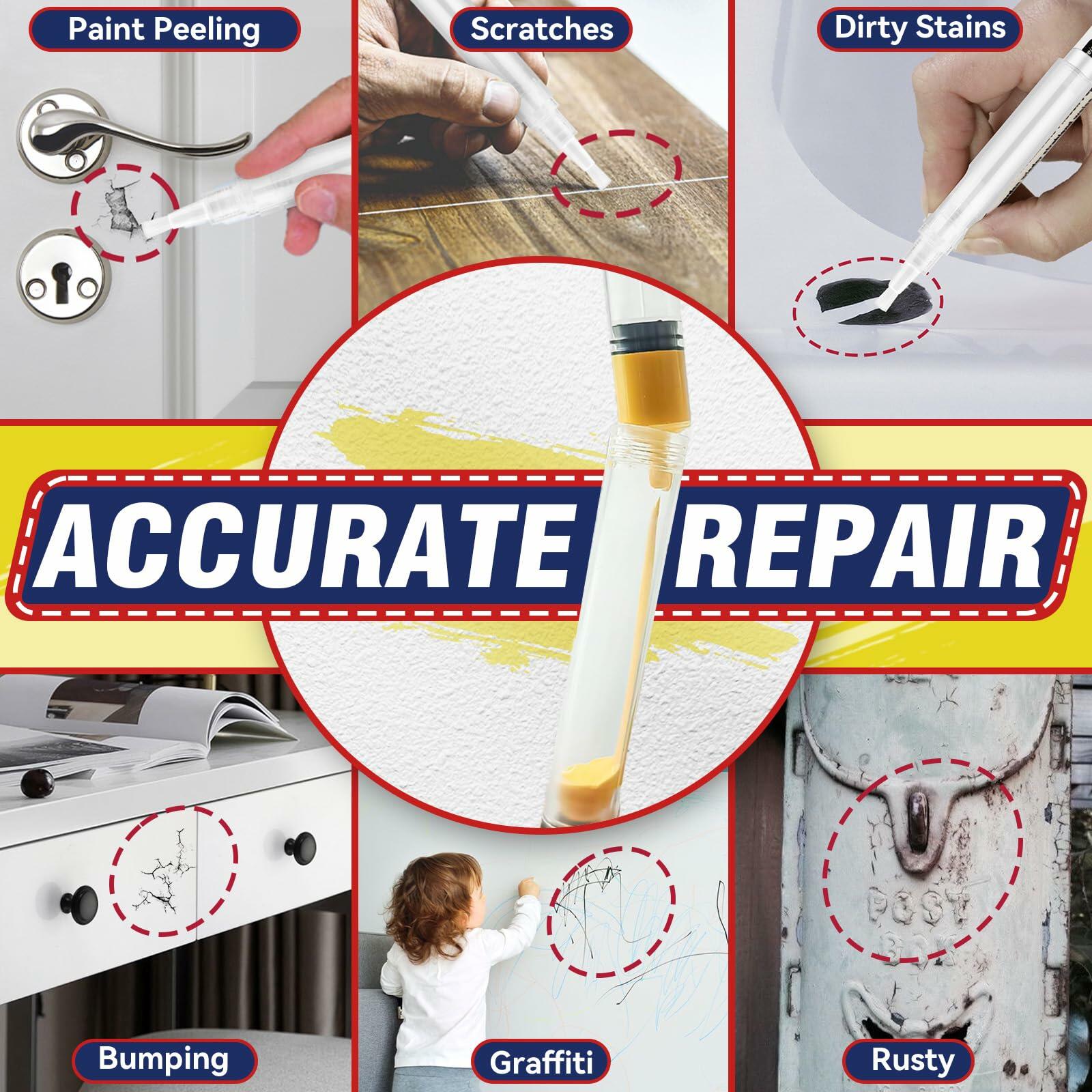 Galitoon Touch Up Paint Pens 4 Pack White Fine Tip Refillable Precision