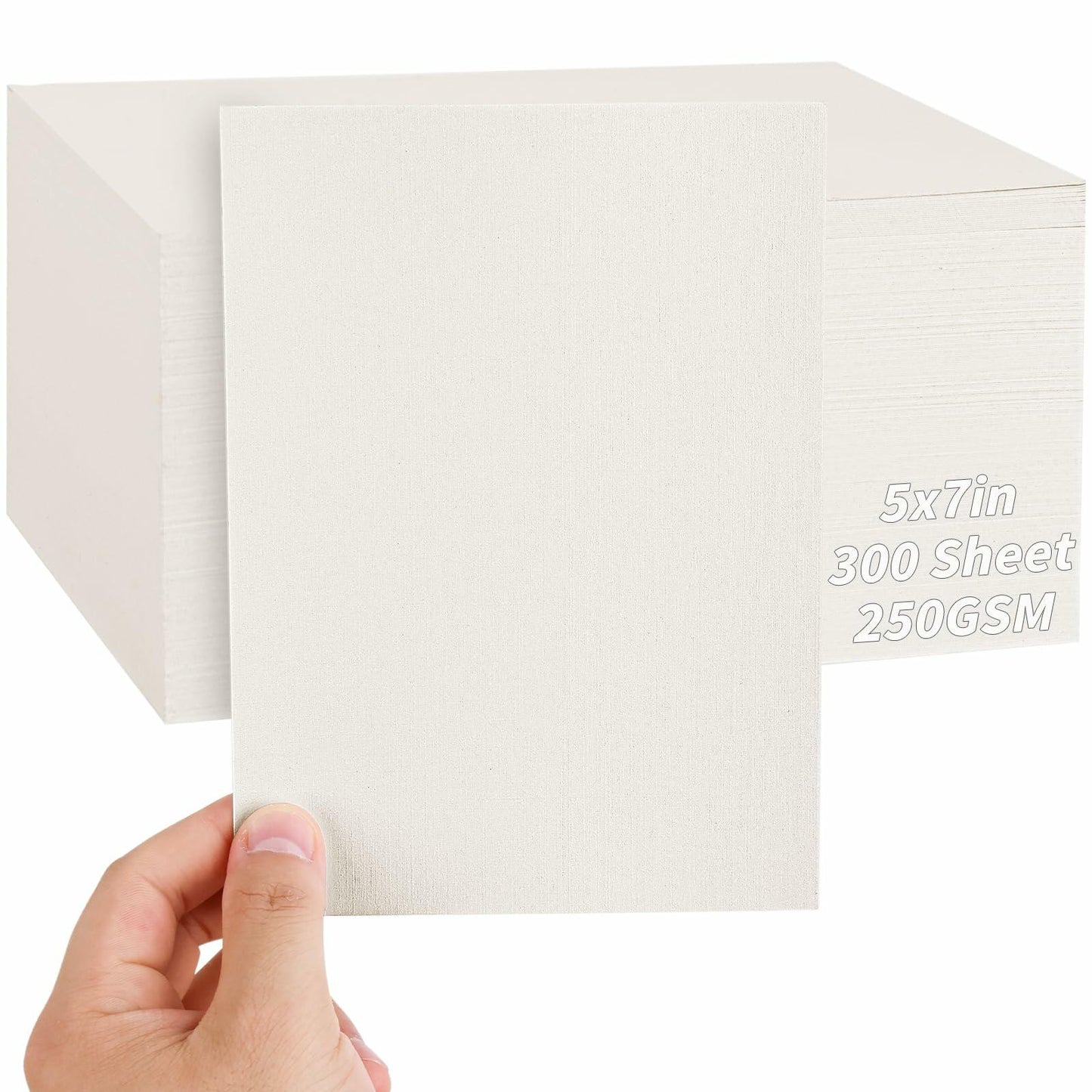 Invitation Cream Cardstock 300 Sheets 300GSM 5x7 inch Painting & Craft Paper