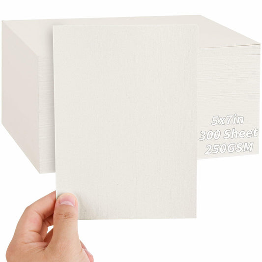 Invitation Cream Cardstock 300 Sheets 300GSM 5x7 inch Painting & Craft Paper