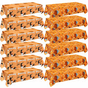 Mindsoft Basketball Tablecloths Disposable Plastic 54x108 Inches 12 Pcs