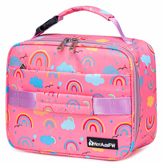 HotAdsFW Rainbow Girls Lunch Box Small Kids School Lunch Bag