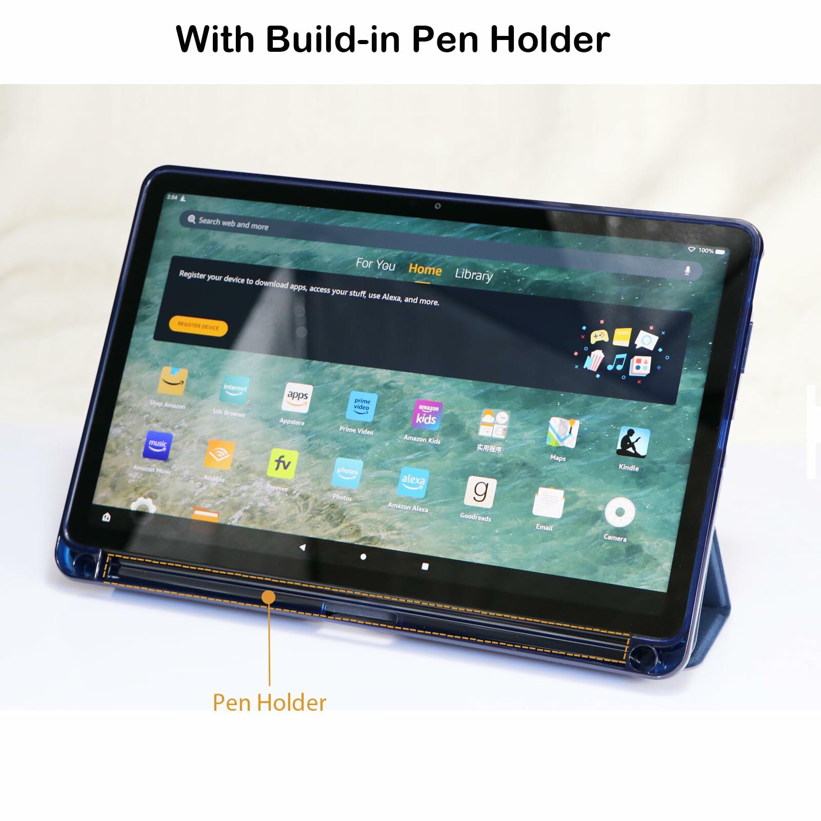 Case for Fire Max 11 Tablet 2023, Shockproof Stand Cover w/ Pencil Holder