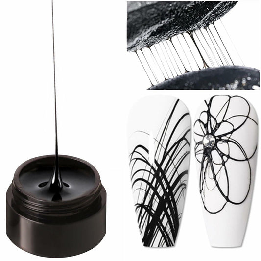 Vonrui Black Spider Gel Nail Art Paint UV LED Manicure Nail Gel