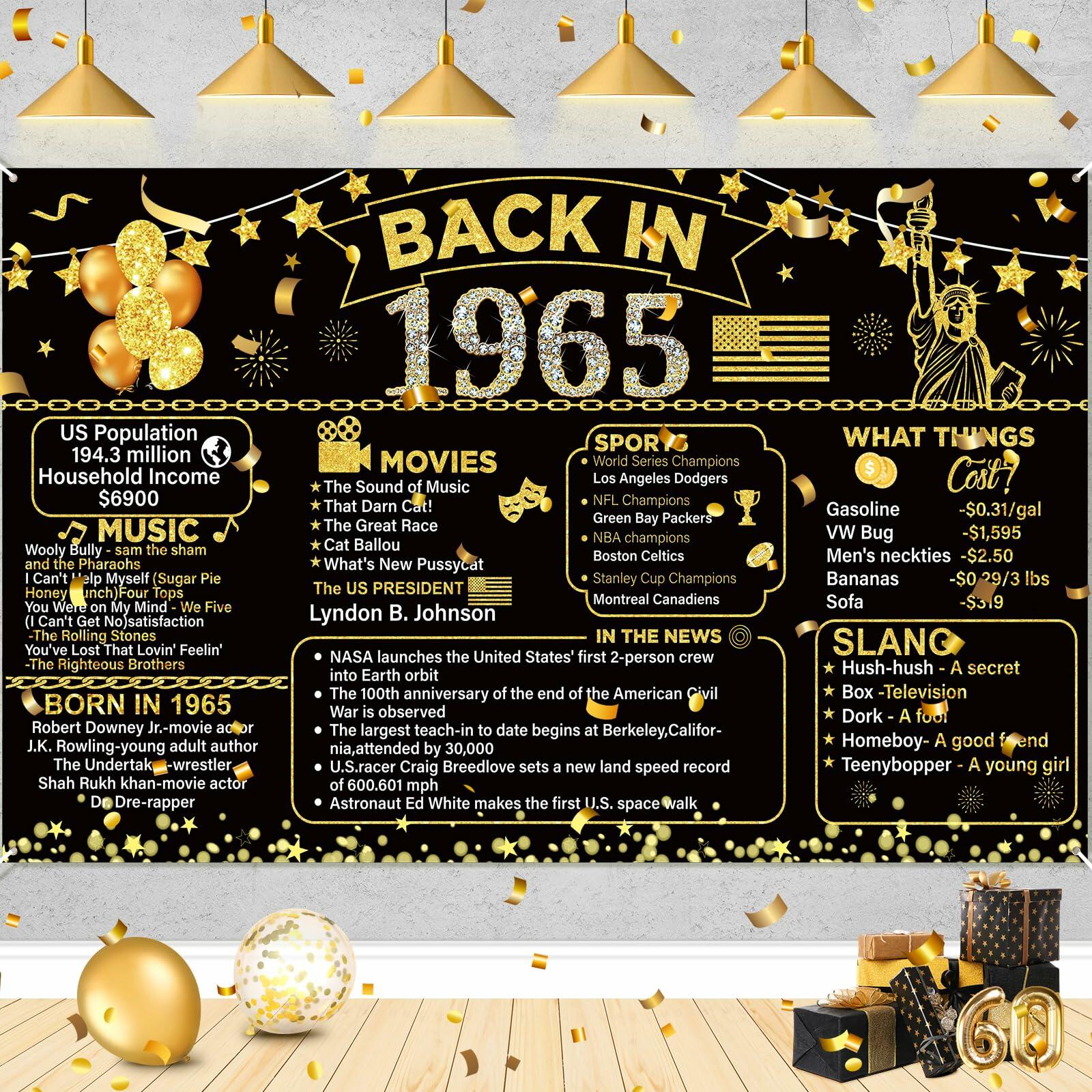 Rose Gold 71st Birthday Banner Vintage 1954 Party Decor 0.31lbs